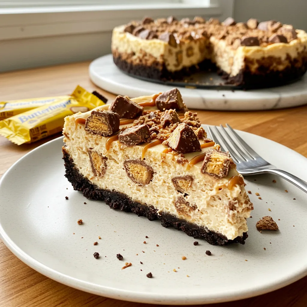 Butterfinger Cheesecake Recipe-Must Try Butterfinger Dessert Recipe: Ultimate Peanut Butter Crunch Perfection - tertiary view